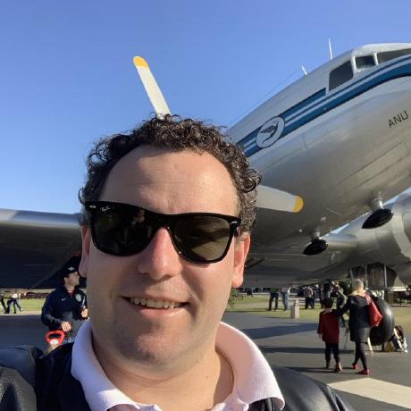 Eduardo Bratz at an outdoor aircraft display